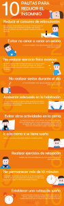 infografia. 10 pautas para reducir insomnio